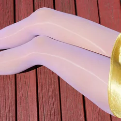 8D Shiny Oil Pantyhose Plus Size New Sexy Elastic Magical Stockings Glitter Nylon Pantyhose Anti Hook Shiny Tights for Women
