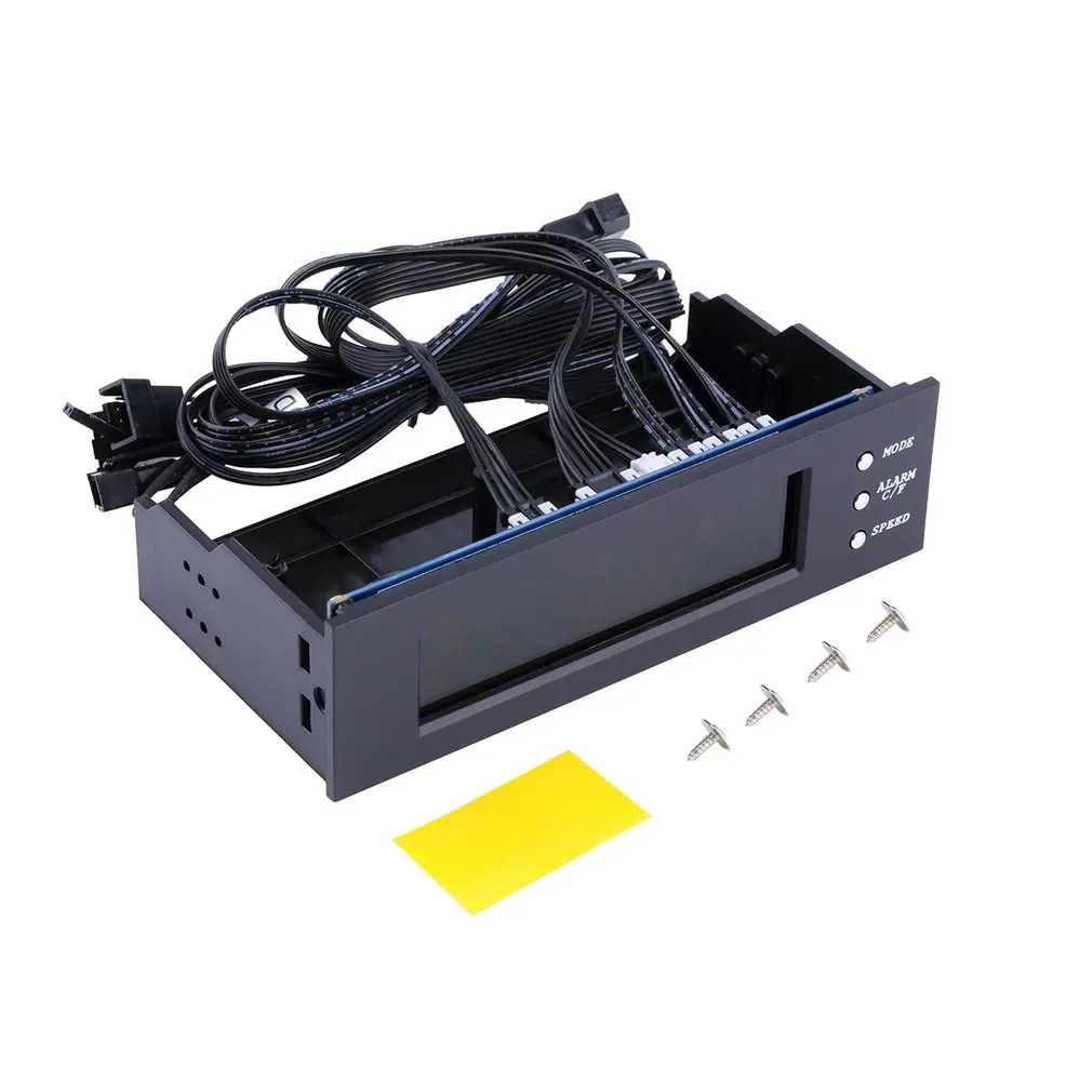 LCD Panel CPU Fan Speed Controller Temperatur Display 5,25 zoll PC Fan Speed Durable Controller Air-colded Fan Control