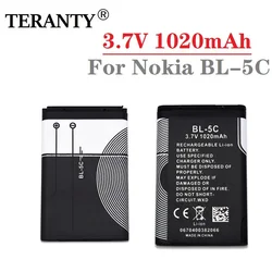 BL5C / BL-5C Lithium 3.7V 1020mAh Li-Po Battery For Nokia 6267 6270 6330 6555 6600 6620 6630 1100 1101 1110 1112 1208 1600