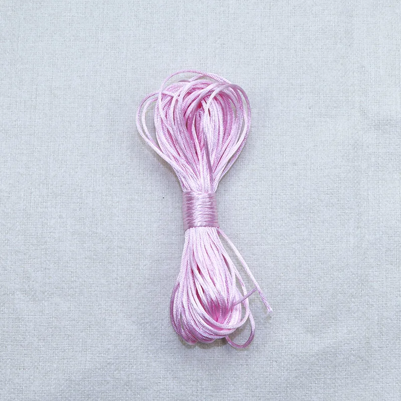 Joepada Silicone Beads Teething Necklace Accessories Baby Teether Rattail 1.5mm Polyester Cord DIY For Jewelry Charms Pendants