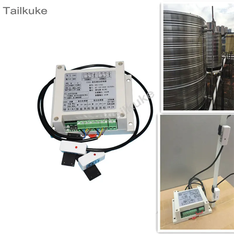 

C362 High and Low Water Level Controller Water Tower Box Non-contact Liquid Level Sensor Boiler Float Switch Automatic Water Pum