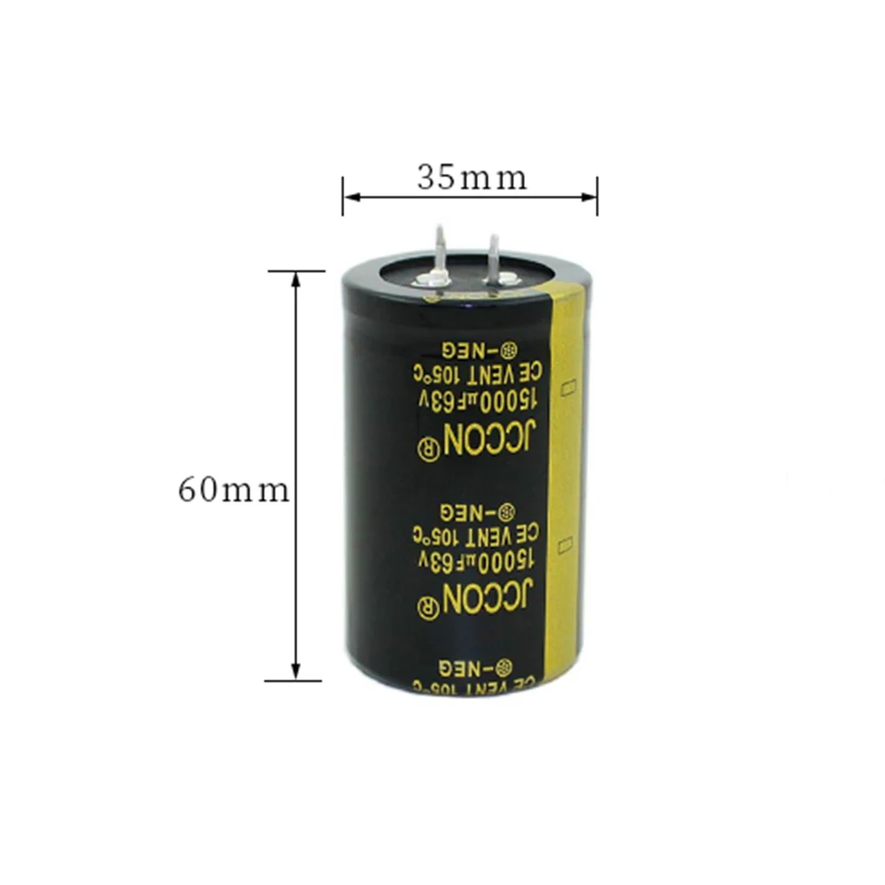 2Pcs 35X60มม.15000UF 63V JCCON 105 ℃ ใหม่เสียงเครื่องขยายเสียงPower Supply Boardฮอร์นCapacitor