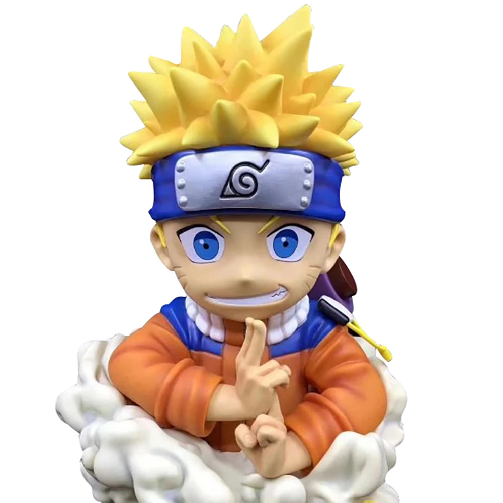 Naruto Shippuden Uzumaki Action Figure Anime Model Childhood Q Version Portrait PVC 50cm Statue Toy Figma