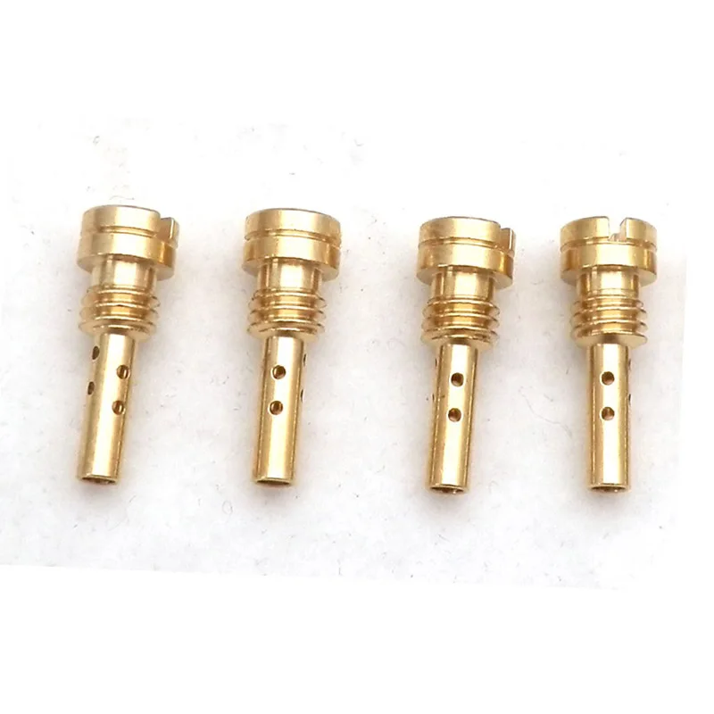 4pcs Slow Pilot Jet Available Size 30-80 for Keihin CV CVK FCR CARB N424-25 25B Downdraft Horizontal Jet