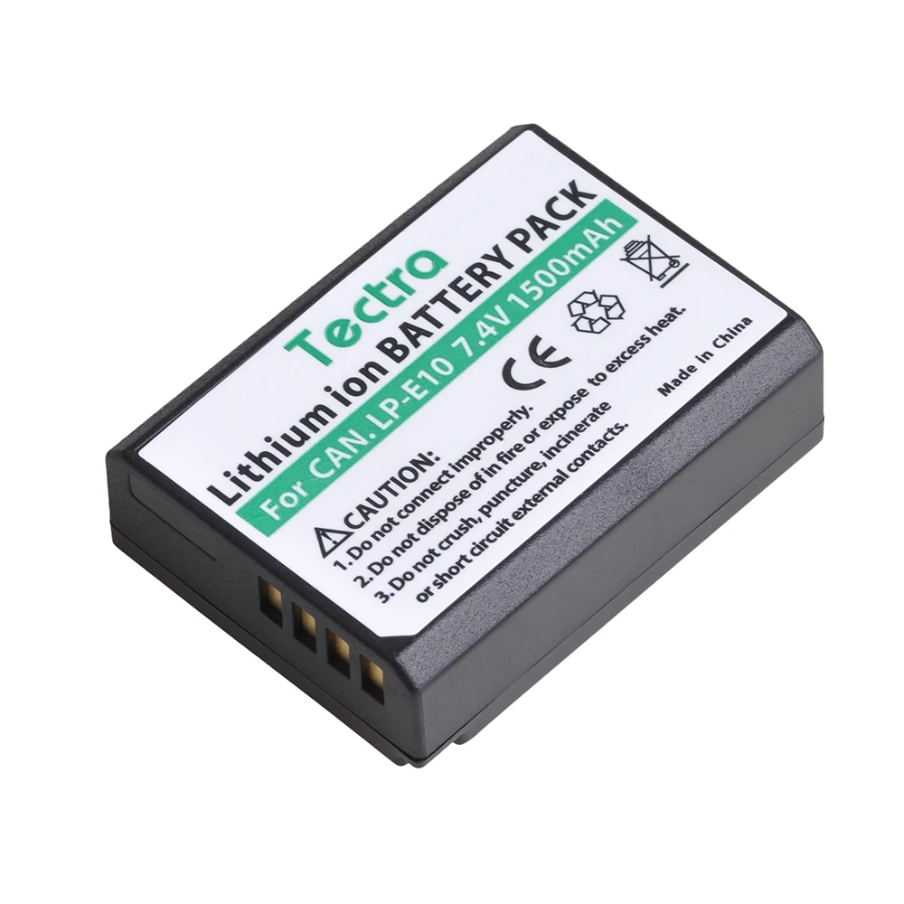 LP-E10 akumulatory 1500mAh do Canon EOS Rebel T3 T5 T6 T7 T100 Kiss X50 x 70x80x90 1100D 1200D 1300D 1500D