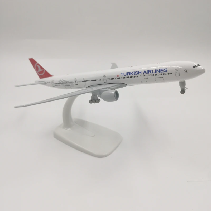 Jason Tutu 20Cm Turkish Airlines Boeing B777 Vliegtuig Modelvliegtuigen Klm B7471:300 Schaal Diecast Metalen Eva Air B747 Vliegtuig