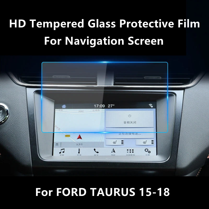 

For FORD TAURUS 15-18 Navigation Screen HD Tempered Glass Protective Film Anti-scratch Repair Film Accessorie Refit