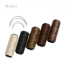 3 Rolls/5 Rolls Hair Weaving Threads With 4 pcs C Curved Needles Wig Making Tools Sewing Thread