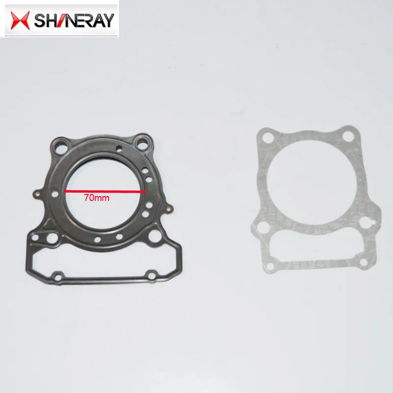 xy250gy SHINERAY 250CC x2 x2x engine gasket paper cylinder AX-1 70mm head gasket full set accessories free shipping