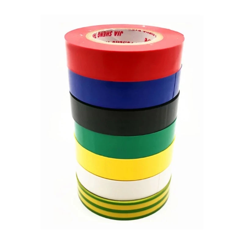 20M Insulation Electrician Tape Wire Flame Retardant High Voltage PVC Electrical Tape Red Black Blue Waterproof Self-adhesive