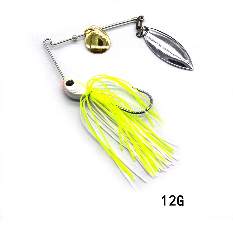 1pcs Vissen Lokken 12/17g Wobblers Lokt Spinners Lepel Aas Voor Snoek Peche Visgerei Alle Kunstaas metalen Pailletten Spinnerbait