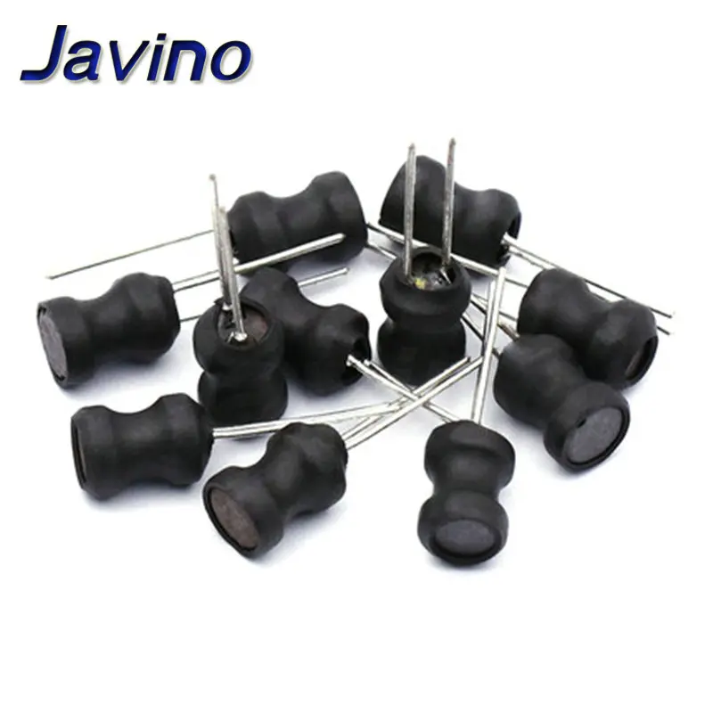 10-100PCS Javino Power Inductor DIP 9X12mm 2.2UH 4.7UH 10uH 22uH 100uH 330uH 470uH 1MH 2.2MH 4.7MH 10MH Inductance 2 Pins 9X12