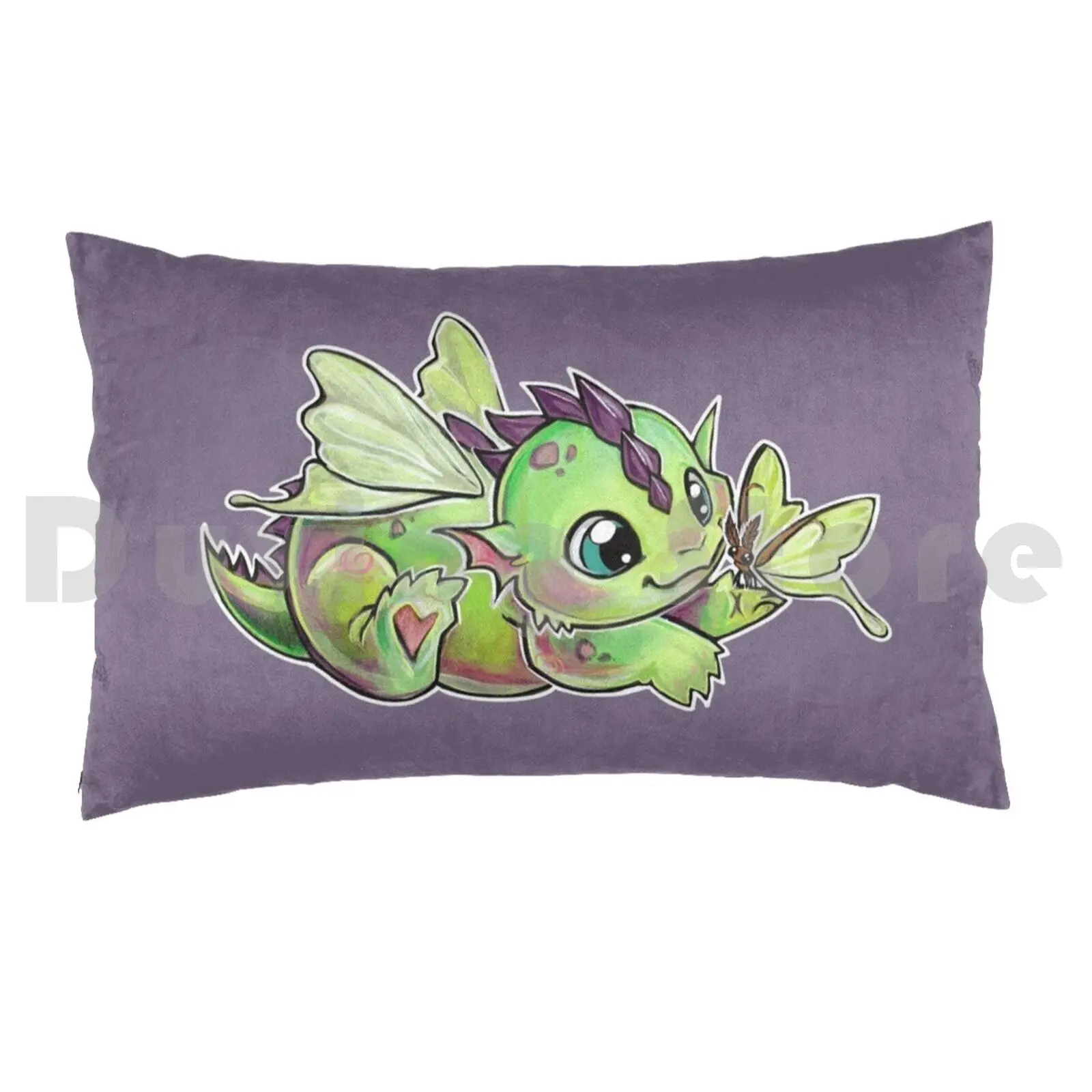 Luna Moth Dragon Pillow Case Printed 50x75 Moth Luna Moth Dragon