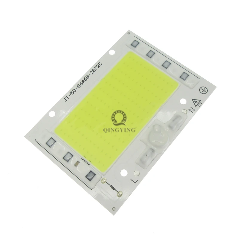 AC220V LED COB 50W 100W 150W 200W Floodlight Module Aluminum Plate White/Warm Chips Smart IC Driver For Spotlight Lamps