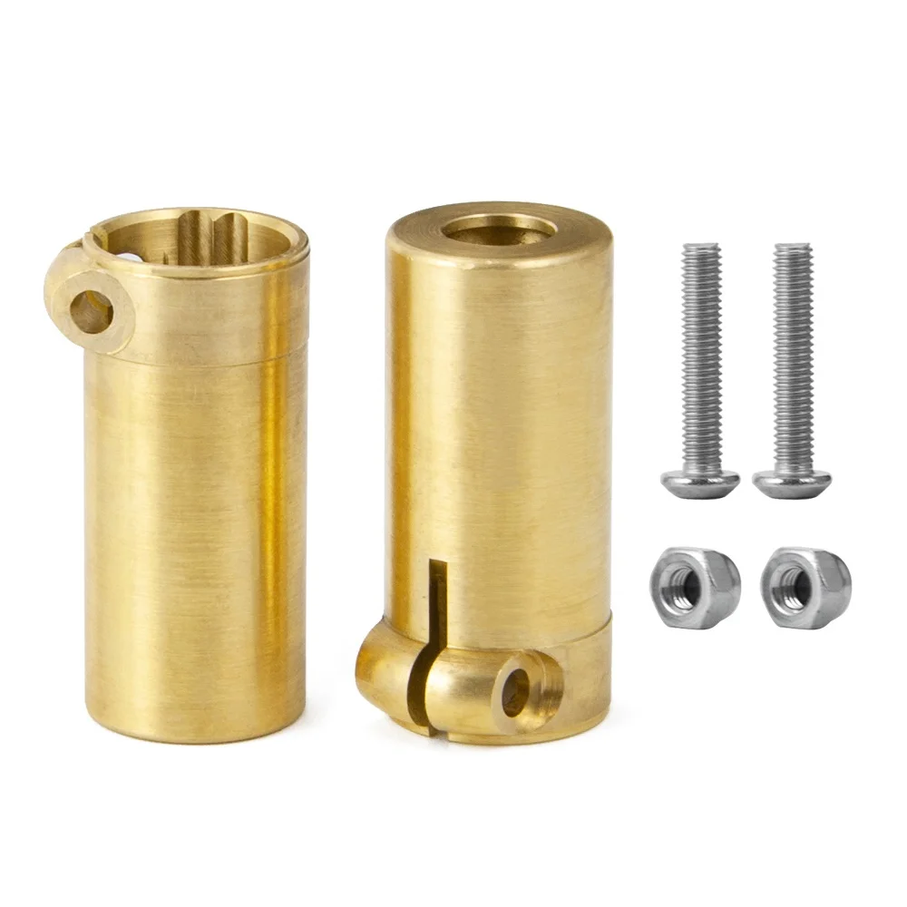 2pcs Golden Rear Axle Adapters Counterweight For AXIAL SCX10 II AX90046 1/10 RC Crawler