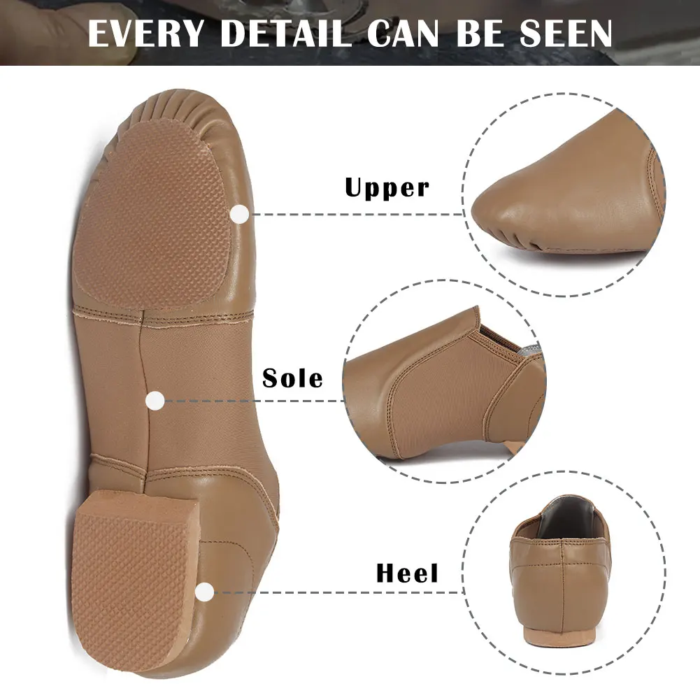 Genuine Leather Jazz Dance Shoes Women Girls Tan Black Dancing Ballet Shoes for Adults Boys Ballet Shoes Dance Sneakers Men