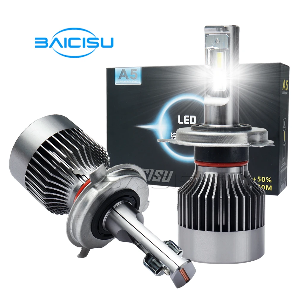 

BAICISU Car LED Headlamp bulb H4 hi/low 76W 9600LM H1 H3 H7 H8 H9 H119005 9006 HB3 HB4 12V White light