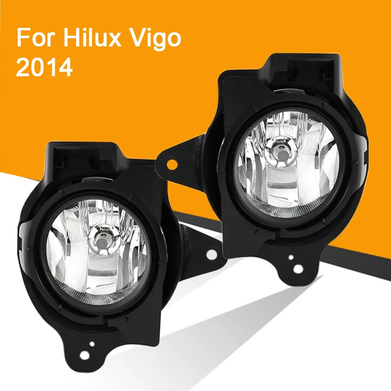 

1 Pair 12V Car Fog Lamp Assembly with Fog Light Covers and Wire Relay Switch Button for TOYOTA Hilux Vigo 2014