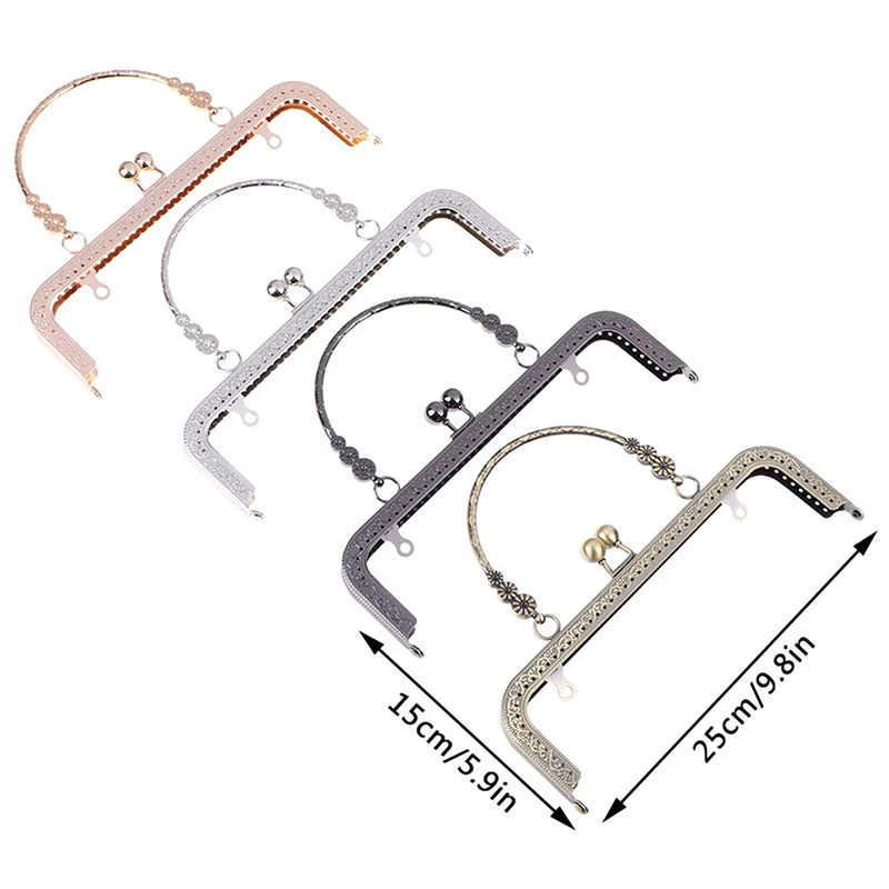 1PCS Metal Kiss Clasp Lock Frame Metal Frame Kiss Clasp Lock For Handbag Purse Coin Bag DIY Tool DIY Metal Frame Purse Handle