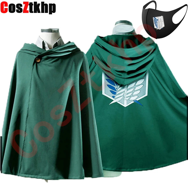 

New Attack on Titan Cosplay Cloak Anime Shingeki no Kyojin Cosplay Costume Scouting Legion Aren Cosplay Capes Halloween Costumes