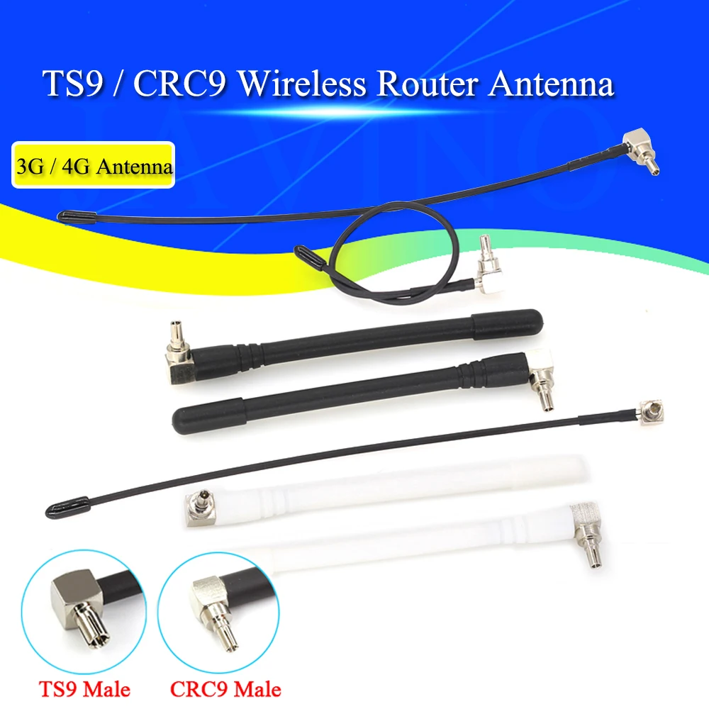 2Pcs/lot Wifi Antenna 3G 4G Antenna TS9 Wireless Router Antenna CRC9 for Huawei E5573 E8372 E3372 PCI Card USB Wireless Router