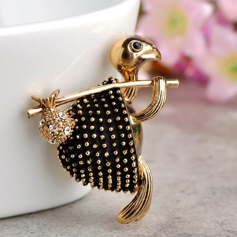 

Vintage Style Walking Tortoise Brooch Women Kids Clothes Accessories Crystals Turtle Animal Brooches Suit Corsage Pins