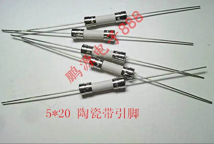 Ceramic fuse T3.15AH250V 5*20 with lead, slow break 3.15A   50PCS -1lot