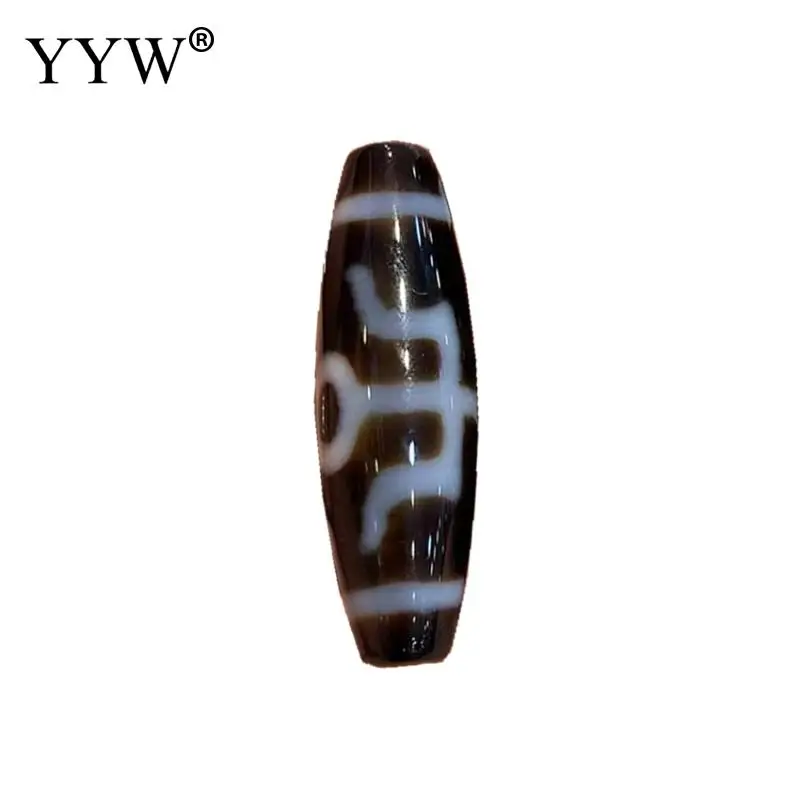 1pcs Oval Natural Tibetan Agates Dzi Beads For DIY Necklace Making Fashion Gift 12x38mm Agates Onyxed Dzi Beads Women Wholesale