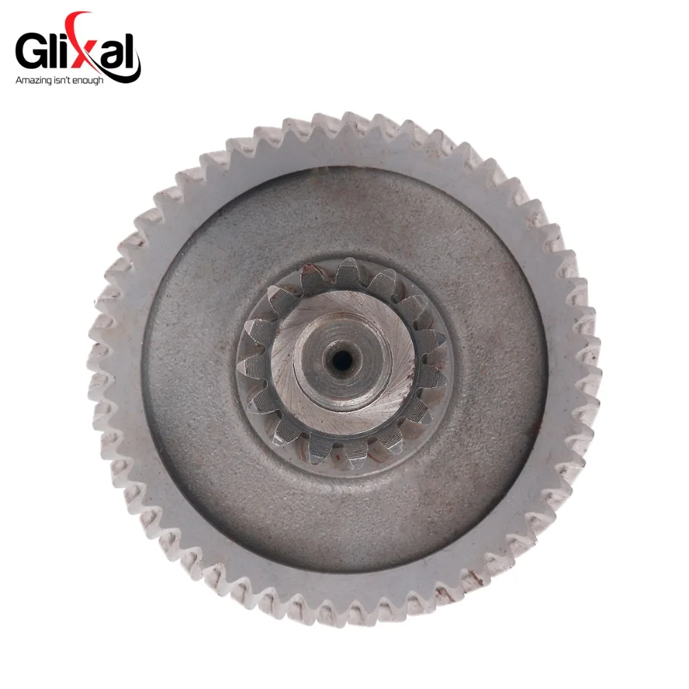 Glixal GY6 49cc 50cc Counter Shaft Reduction Gear for 139QMB 139QMA 4-Stroke Chinese Scooter Moped ATV Go-Kart