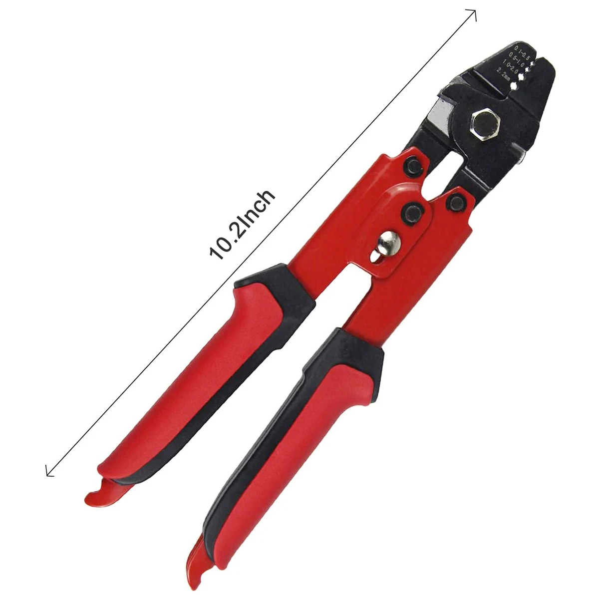 Wire Rope Crimping Plier Fishing Swaging Tool Cable Crimps up to 2.2mm Aluminum Tube Double Barrel Ferrule Loop Sleeve Tool