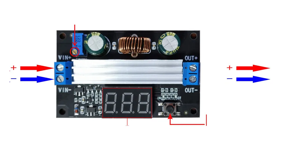 Convertidor de refuerzo de DC-DC, módulo regulador de potencia de 96% W, 3V ~ 35V a 100 V ~ 50V 5V 6V 12V 15V 19V 24V 36V 48V, 3,5