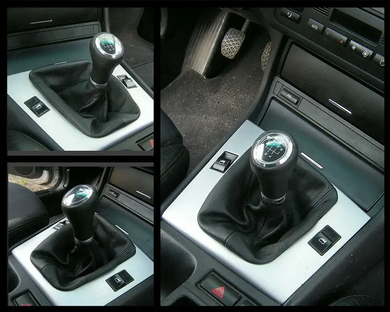 Car Leather Gear Knob Gaiter Boot Cover For BMW E34 1988-1995 E36 1991-1998 E46 1999-2005 Z3 1995-2001 E30 1982-1990 Interior