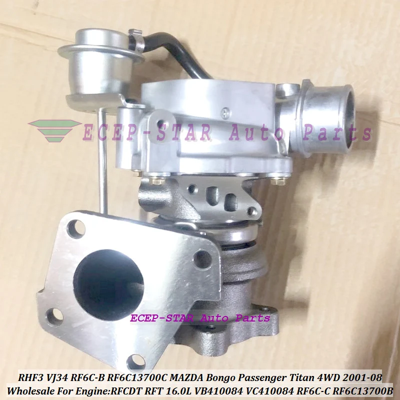 Turbo RHF3 VJ34 VB410084 VC410084 RF6C-B RF6C-C RF6C13700B RF6C13700C For MAZDA Bongo Passenger Titan 4WD 01-08 RFCDT RFT 16.0L