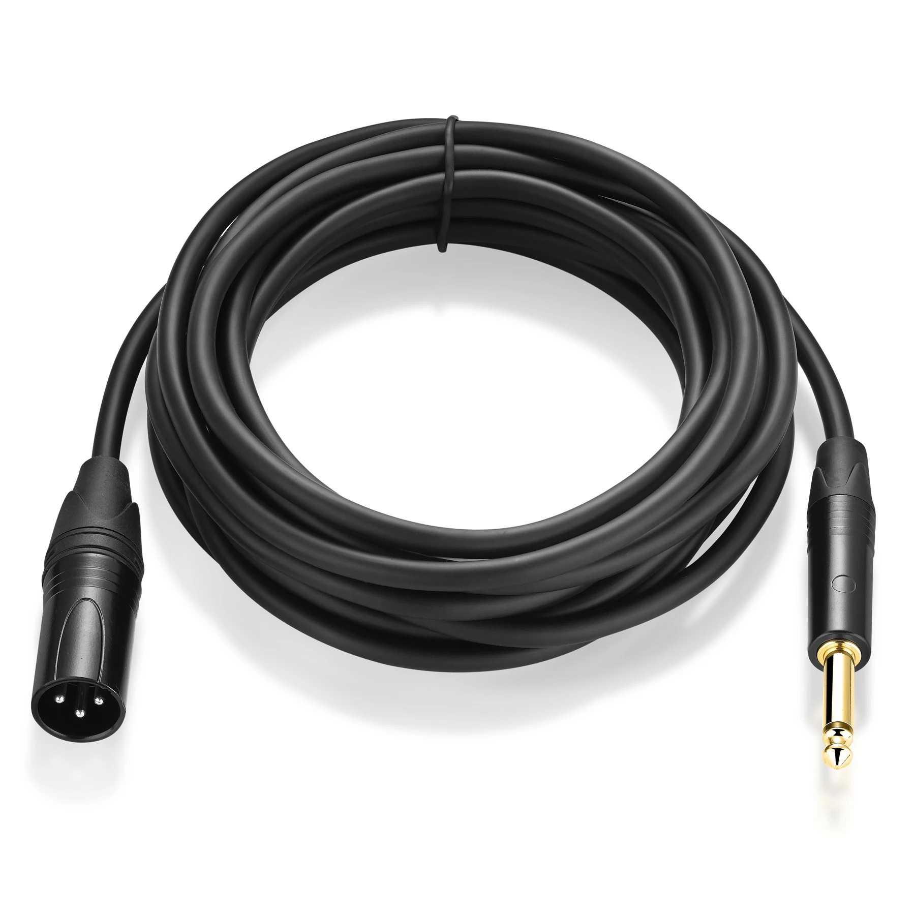 Bochara 6.5mm TS męski do XLR męska folia kablowa + pleciona ekranowana dla mikser do mikrofonu wzmacniacza 1.8m 3m 5m 10m