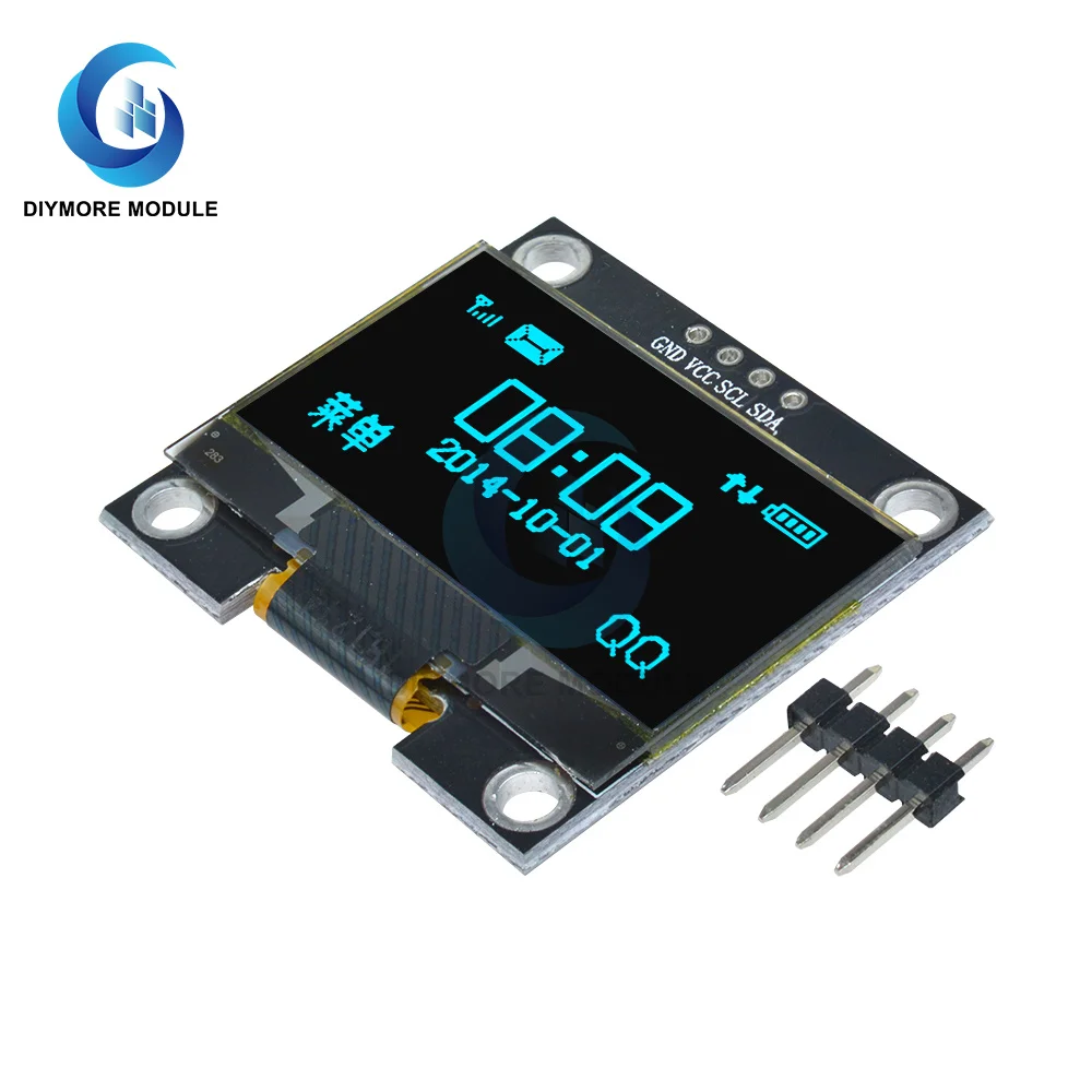 1.3" OLED Display Module White/Blue Color 128*64 IIC I2C Interface Communication SSH1106 Controller 12864 For Arduino