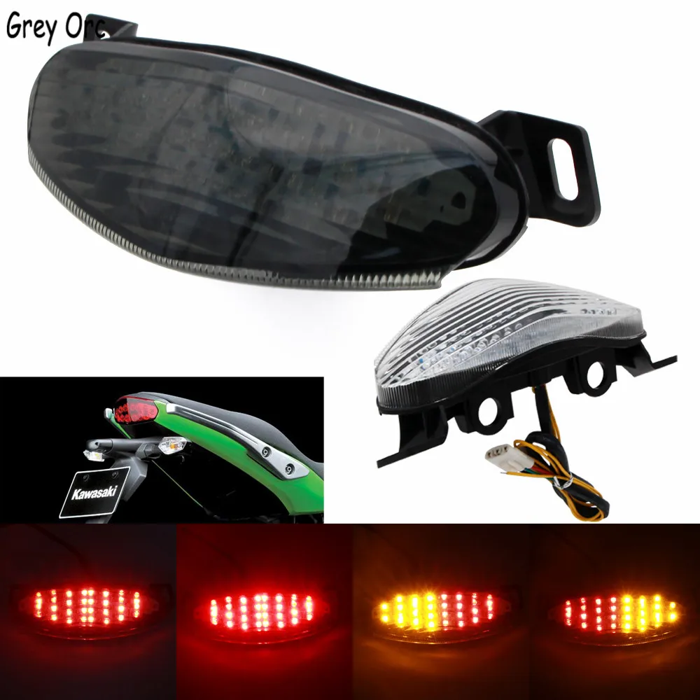 For KAWASAKI ER6N ER-6N ER 6N ER6F ER-6F ER 6F 2009 2010 2011 Motorcycle Accessories Integrated LED Tail Light Turn signal