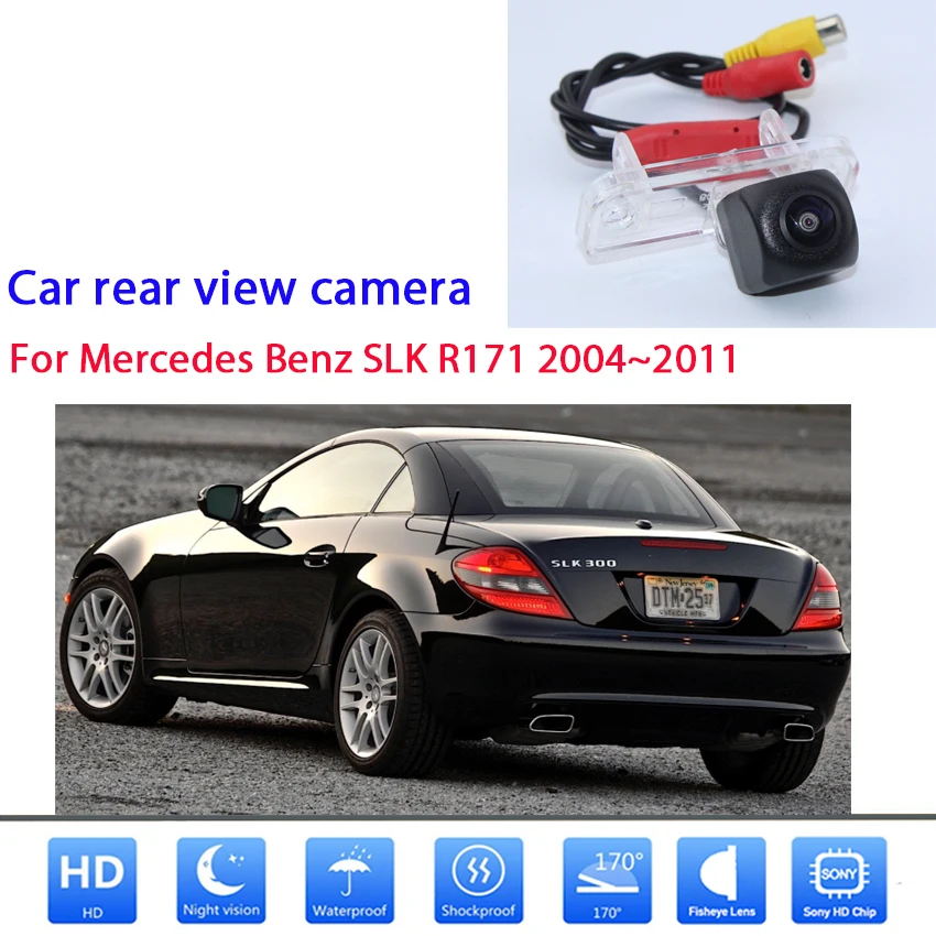 rear camera For Mercedes Benz SLK R171 2004 2005 2006 2007 2008 2009 2010 2011 Full HD CCD Night Vision License Plate Camera