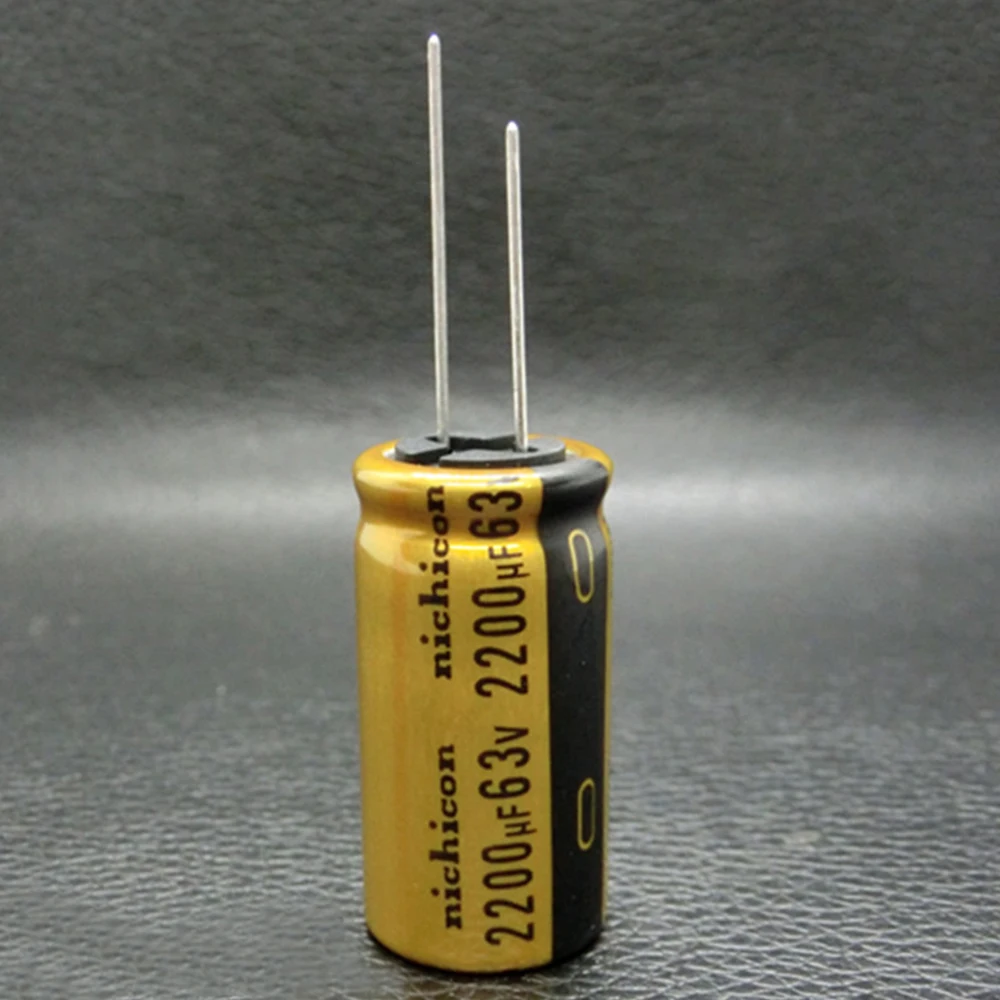 2 Buah-20 Buah Nichicon FW 63V/2200UF 18X35.5Mm Pitch 7.5 Mm 85 ℃ 2200Uf 63V Demam Kapasitor Audio HIFI Kapasitor Elektrolitik
