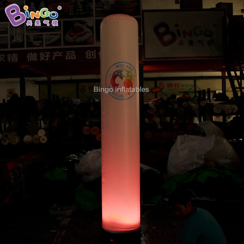 Customized 2.5M High Inflatable Column/Inflatable Pillar Lights with Blower for Outdoor Decoration