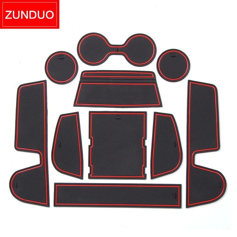 ZUNDUO Car Anti-Slip Gate Slot Cup Mat for Mazda CX-30 2019-2024 CX30 CX 30 Accessories Door Groove Mats Non-slip Pad Coaster