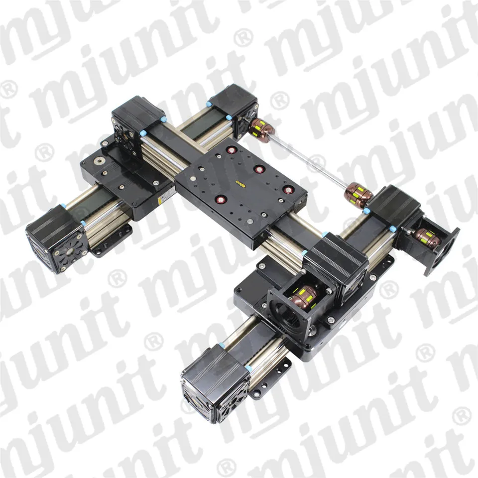 

mjunit linear module guide rail for automatic painting production line , xyz axis customized high-speed synchronous belt slide