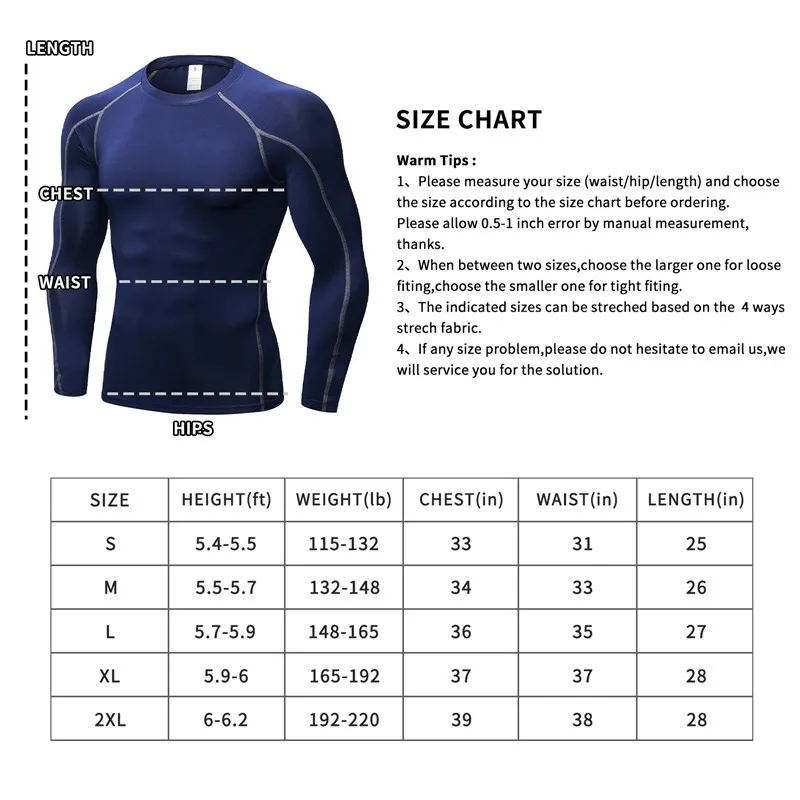 New Long Sleeve Fitness Gym Clothing Stand Collar Compression Shirt Winter Sport Shirts Cycling Stretch Sportswear Men Camiseta