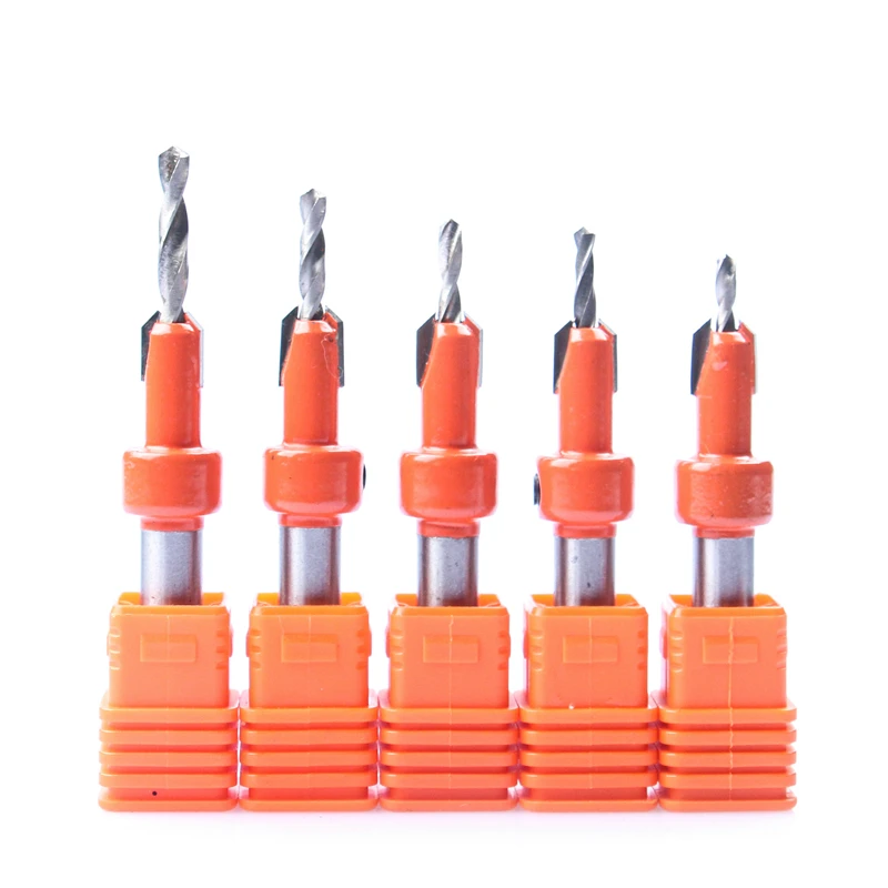 HEDA 1PC Step Drill Taper Hole Tapping Screw Alloy drill bit DIY Supplies Head Shank Woodworking tools Countersink Installation