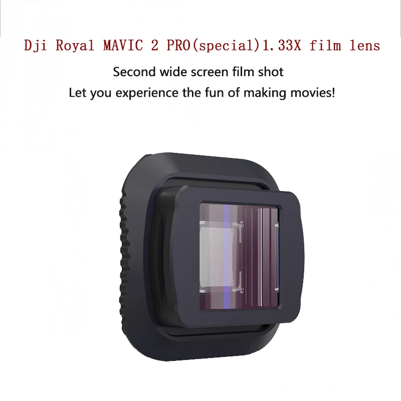 1.33x Anamorphic Widescreen Movie Lens for DJI Mavic 2 Pro Drone Video Shoot Filmmaking Camera Lens Wide-angle lens Accessories