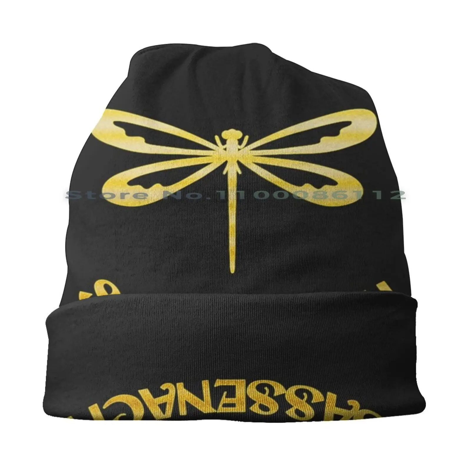 Sassenach Gold Beanies Knit Hat Outlander Love Scottish Scotland Heart Fanart Sassenach Dragonfly Jamie Fraser Brimless Knitted