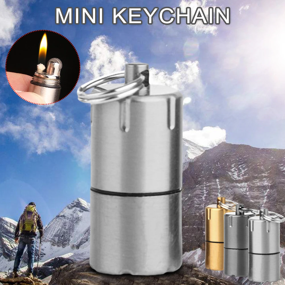 Outdoor Camping Hiking Tool Decorative Mini Keychain Mental Key Chain Bag Charms Accessories Sturdy