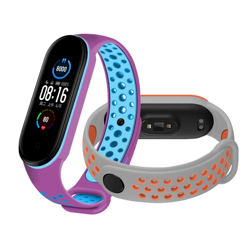 

Strap for mi band 4 5 6 3 Smart Watch Wrist M3 M4 M5 M6 Breathable Bracelet For Xiaomi MiBand 6 5 4 3 Miband Strap Replacement