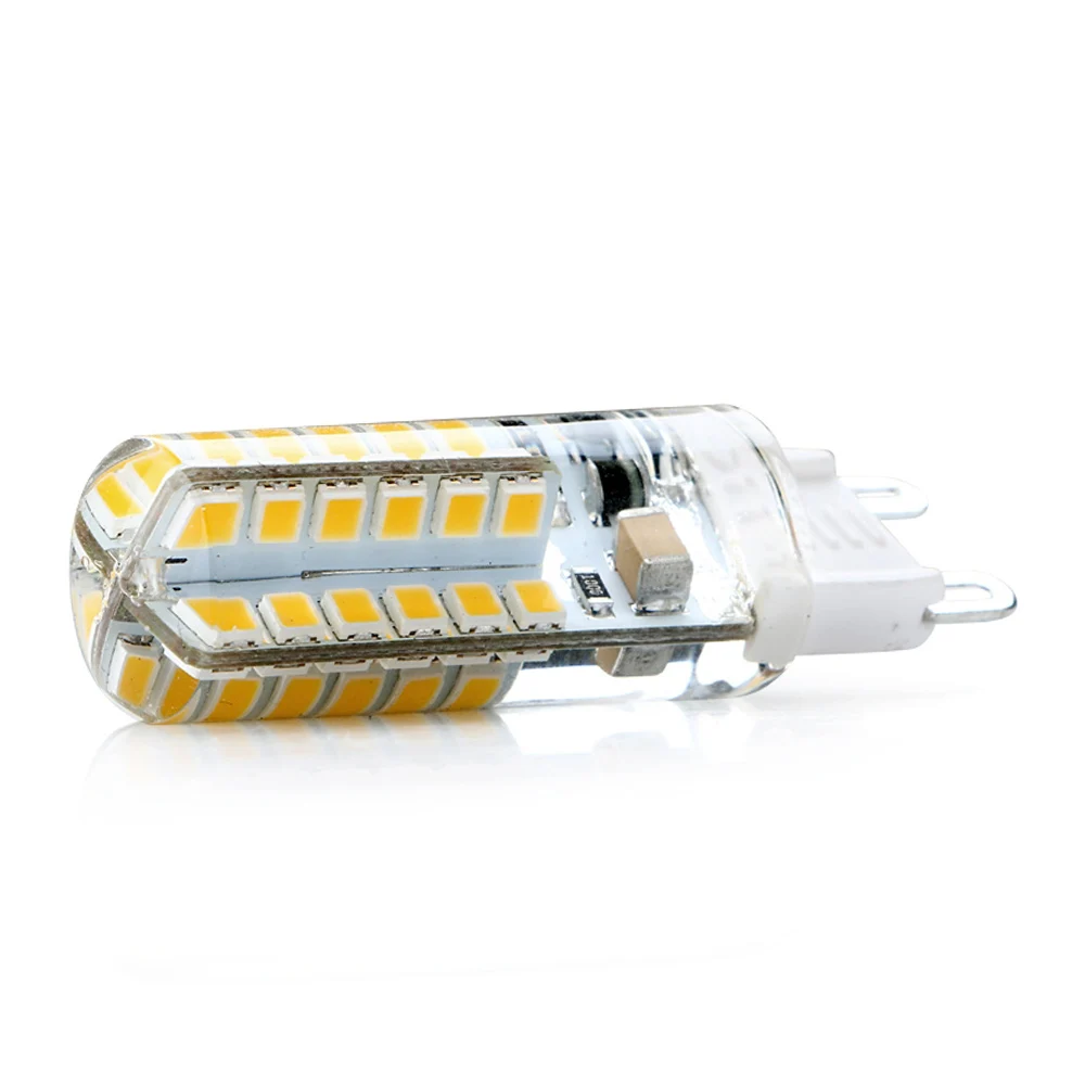 5 stücke 220V G9 Led-lampe 48Leds 2835SMD Warme Weiß Silikon Kristall Licht Lampe 20 000 stunden Lebensdauer zeit 360 Strahl winkel