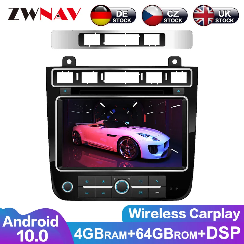 Auto Radio Multimedia Navigation 128G Android 10 DSP Audio For VW Touareg 2011-2019 Head Unit Car DVD Player GPS