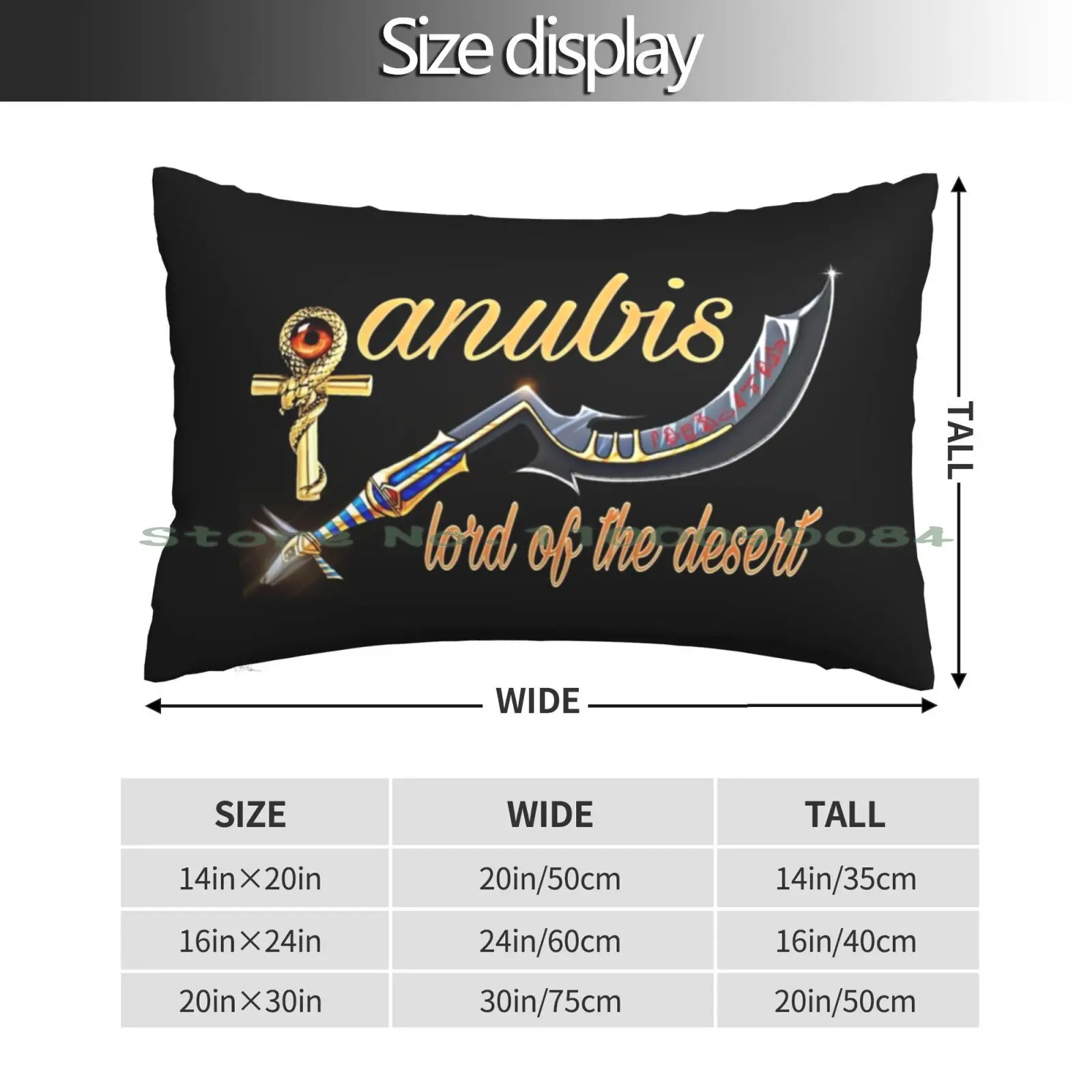 Anubis Lord Of The Desert Pillow Case 20x30 50*75 Sofa Bedroom Keep Token Logo Crypto Keep Altcoin Cryptocurrency Incentivized